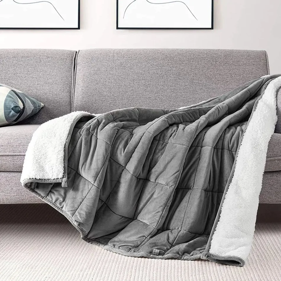 Winter Warm Double-Layer Thickened Cashmere Coral Velvet Flannel Cover Blanket Quilt